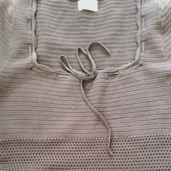 Aritzia Wilfred Brown Crochet Reception Dress in Size Small - Picture 3 of 5